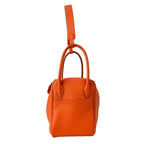 Hermes Handbag Lindy 26 Orange Silver — view 4