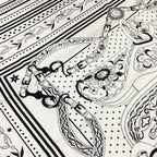 Hermes Shawl Carre Geant 140 White Festival Des Amazones Amazon Cashmere Silk — view 5
