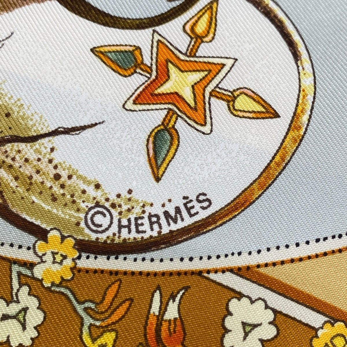 Hermes Scarf Carre 90 Yellow Mythologies Des Hommes — view 2