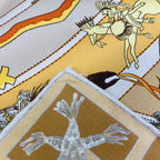 Hermes Scarf Carre 90 Yellow Mythologies Des Hommes — view 4