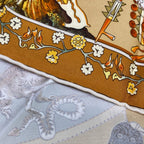 Hermes Scarf Carre 90 Yellow Mythologies Des Hommes — view 5
