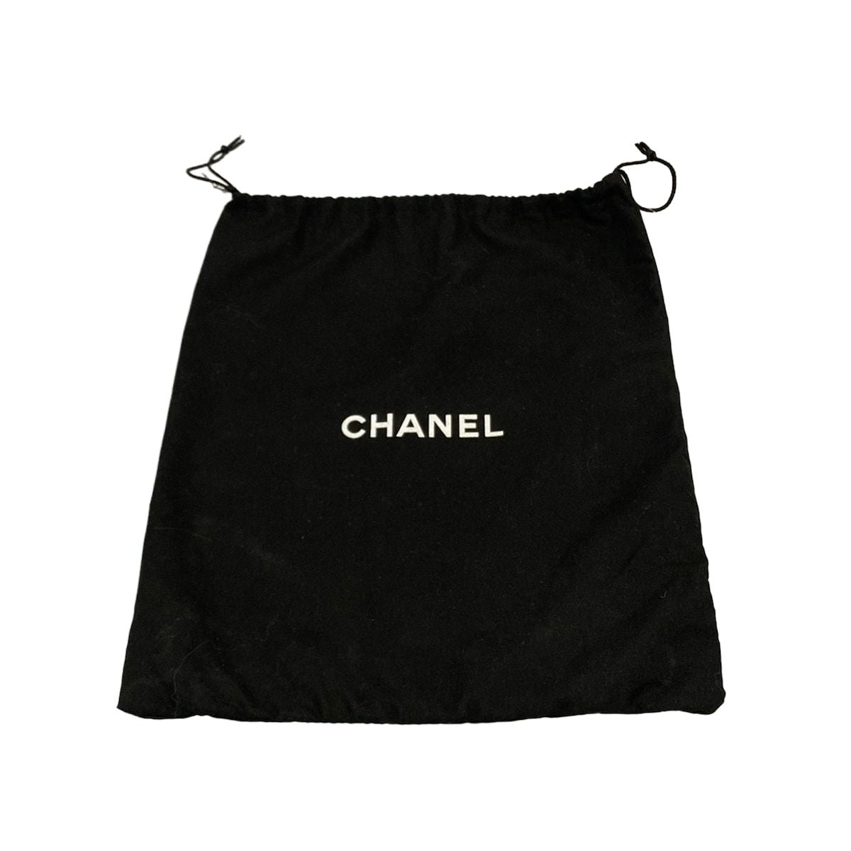 Chanel Handbag Black Silver Chain Handle Lambskin — view 8