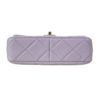 Chanel Shoulder Bag Mini Quilted Purple Metal Big Chain — view 5