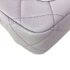 Chanel Shoulder Bag Mini Quilted Purple Metal Big Chain — view 8