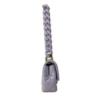 Chanel Shoulder Bag Mini Quilted Purple Metal Big Chain — view 2