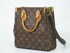 Louis Vuitton LV Sac Plat BB Monogram 2-Way Shoulder Bag Handbag Brown Vintage — view 2