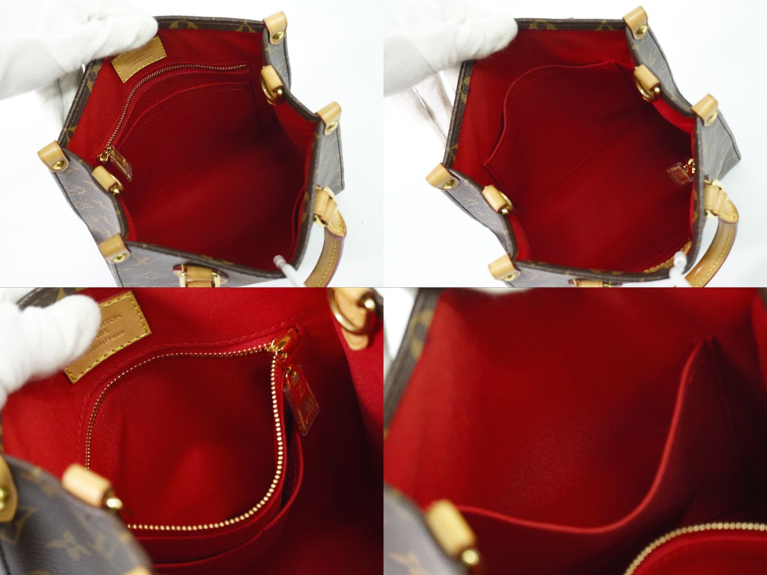 Louis Vuitton LV Sac Plat BB Monogram 2-Way Shoulder Bag Handbag Brown Vintage — view 8