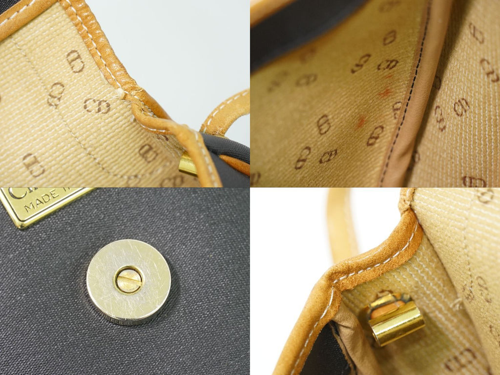 Dior Shoulder Bag Pochette Black Vintage — view 8