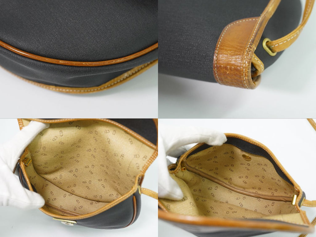 Dior Shoulder Bag Pochette Black Vintage — view 7