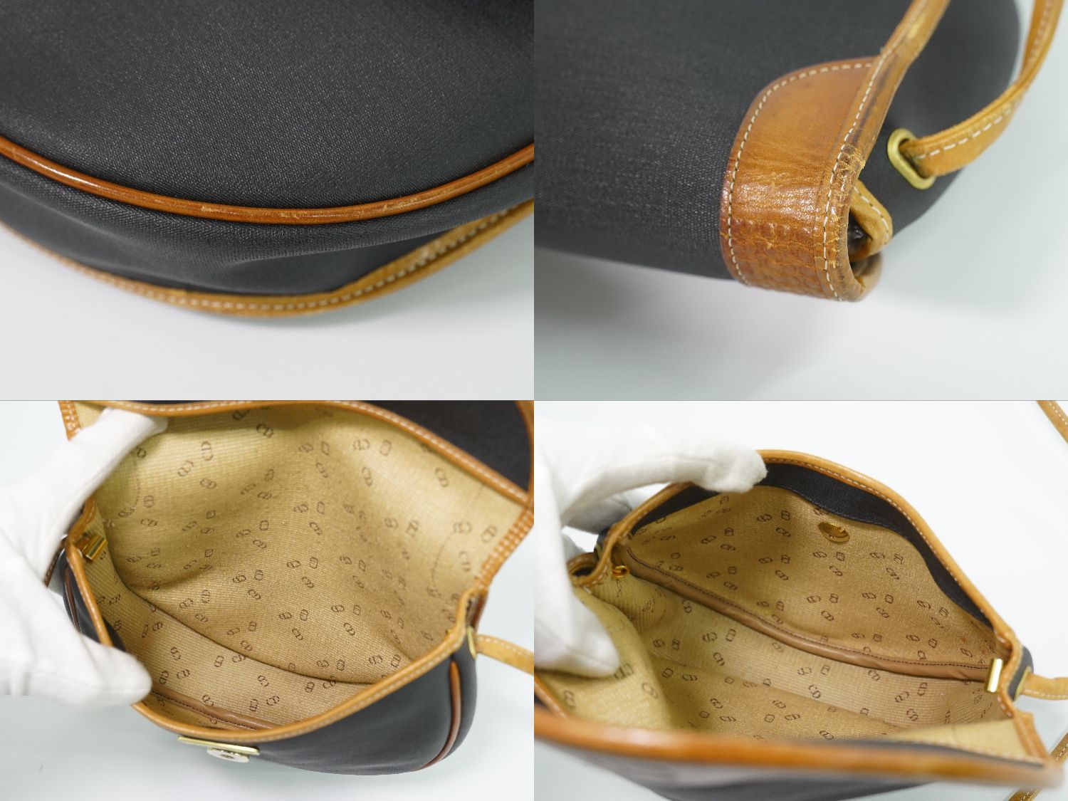 Dior Shoulder Bag Pochette Black Vintage — view 7