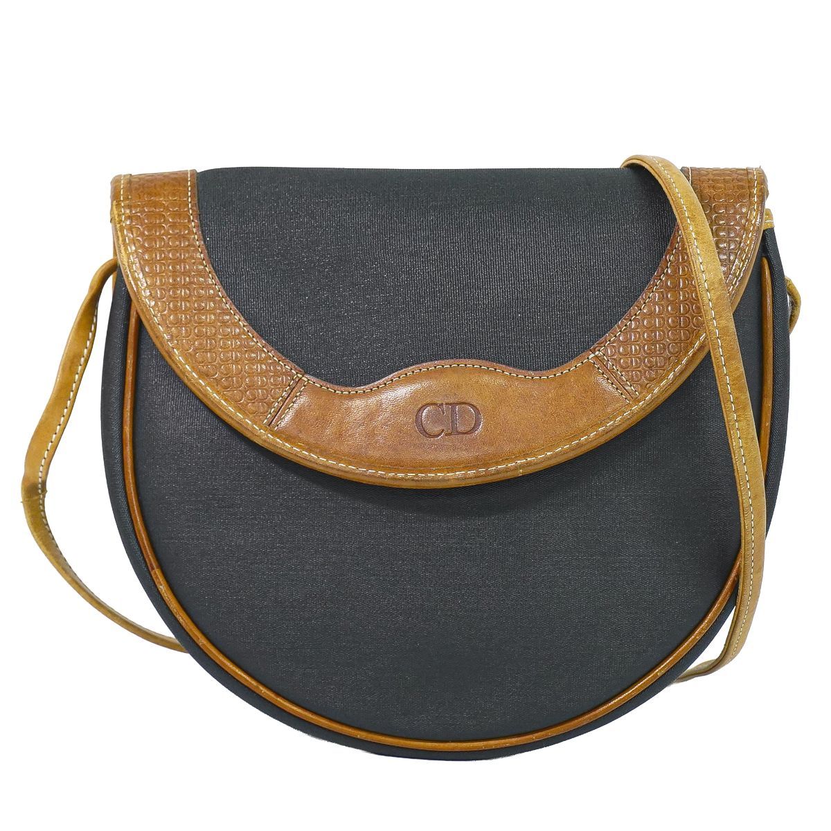 Dior Shoulder Bag Pochette Black Vintage