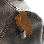 Louis Vuitton Monogram Speedy 35 Handbag Boston Bag Brown Leather Gold — view 8