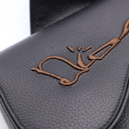 Dior Jack Cactus All Leather Saddle Bag Black Brown — view 7