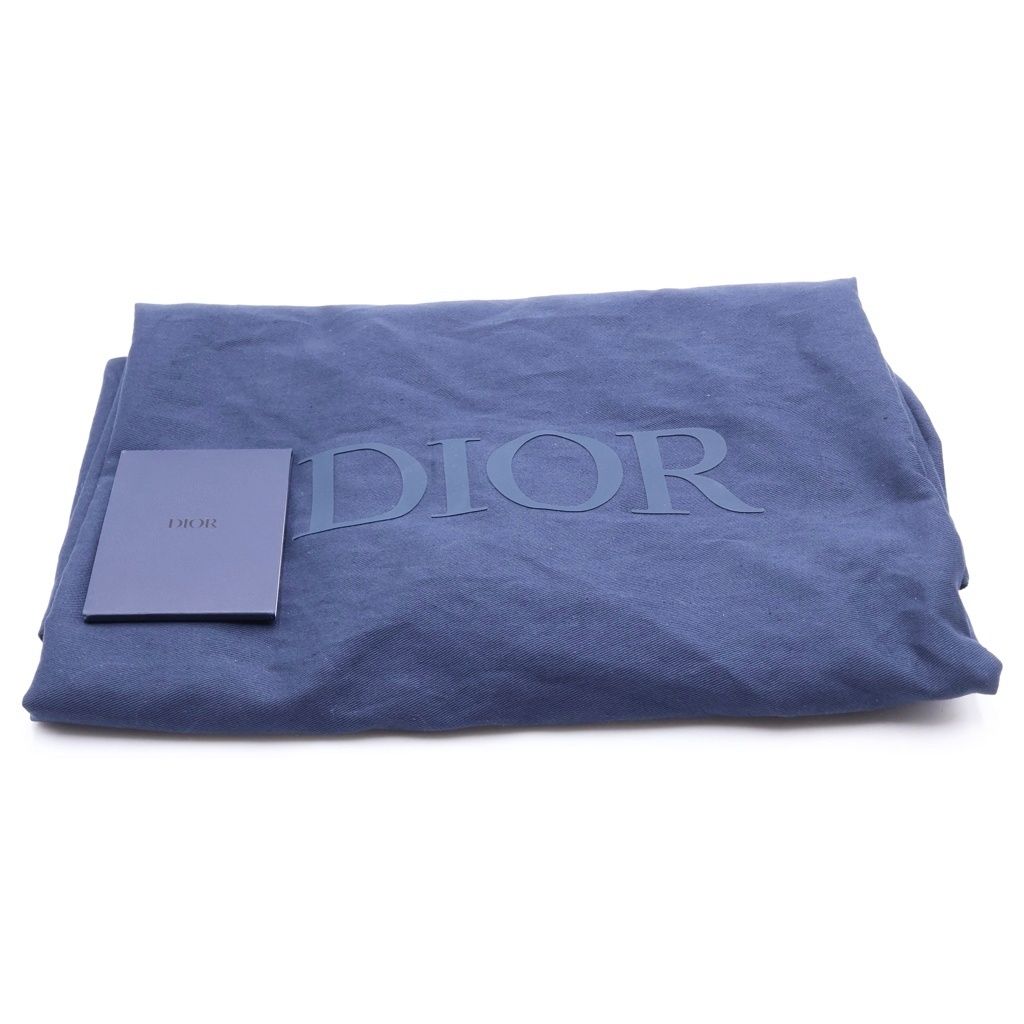 Dior Normandie Leather Silver 2-Way Tote Handbag Shoulder Bag Gray — view 8
