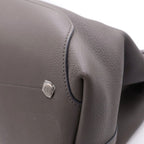 Dior Normandie Leather Silver 2-Way Tote Handbag Shoulder Bag Gray — view 5