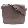 Louis Vuitton Taiga Victor Shoulder Bag Brown Leather Silver