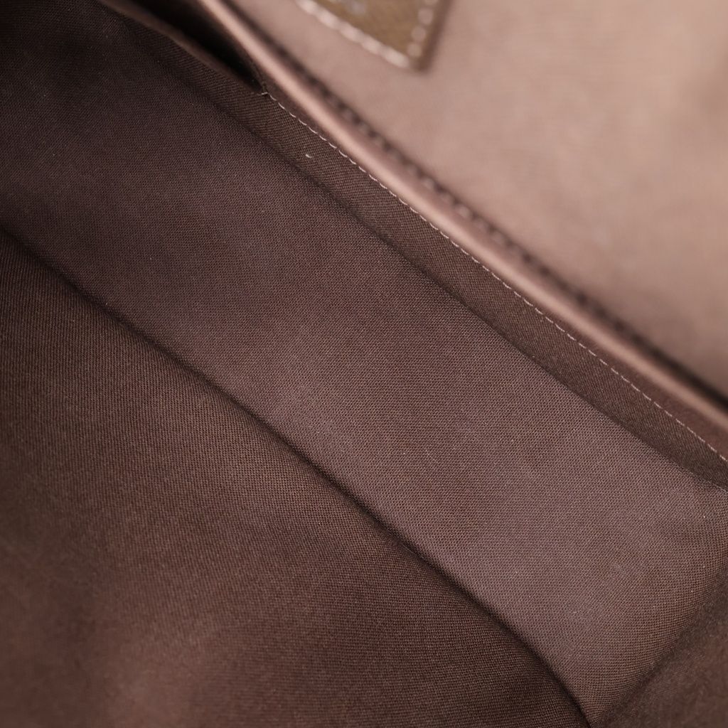 Louis Vuitton Taiga Victor Shoulder Bag Brown Leather Silver — view 7
