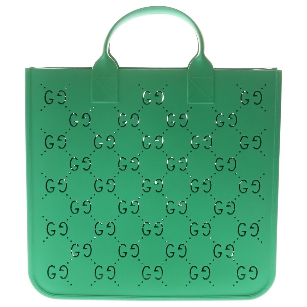 Gucci GG Children's Rubber Tote Handbag Green