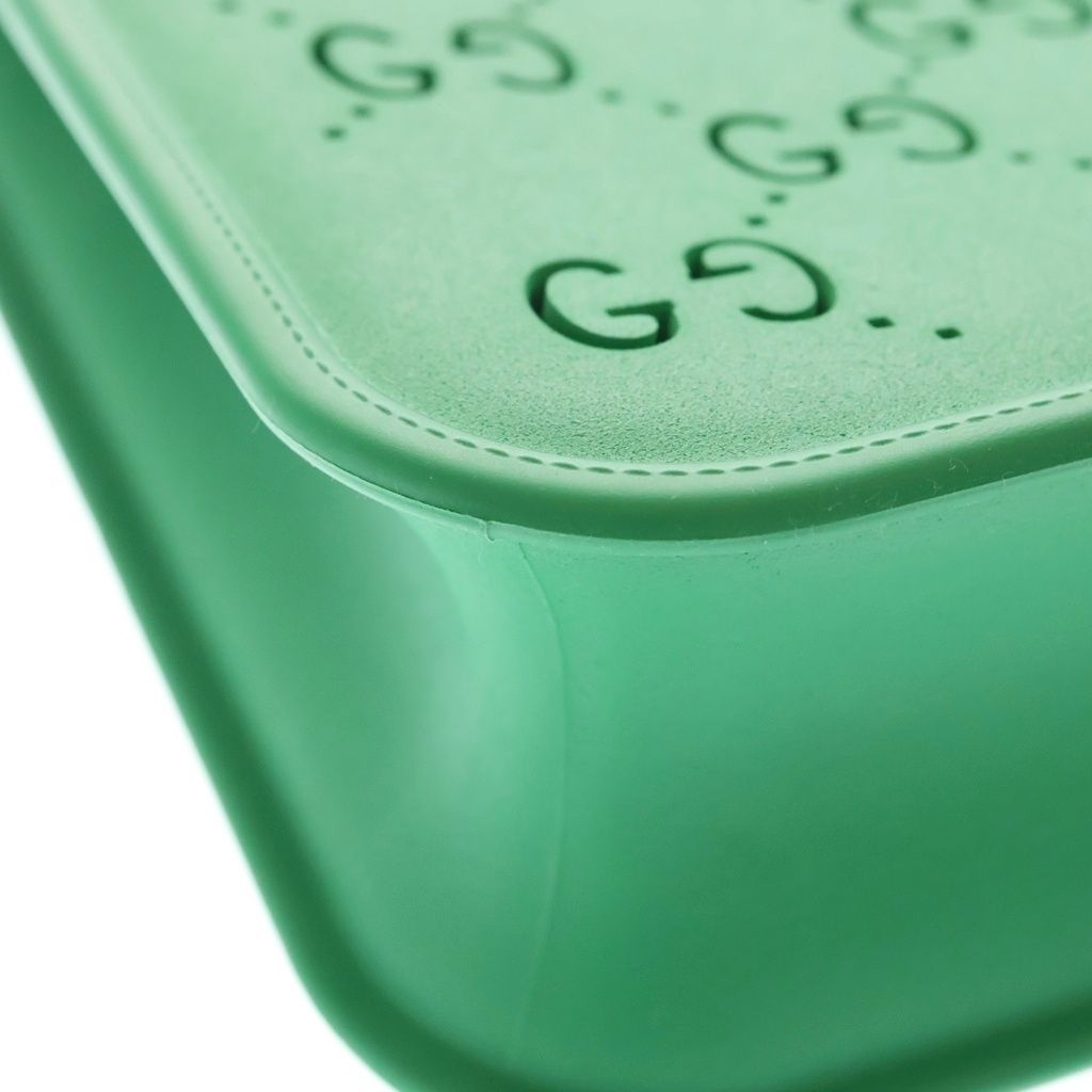 Gucci GG Children's Rubber Tote Handbag Green — view 5