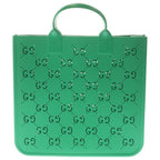 Gucci GG Children's Rubber Tote Handbag Green — view 2