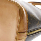 Louis Vuitton Monogram Alma PM Handbag Shoulder Bag Brown Leather Gold — view 6