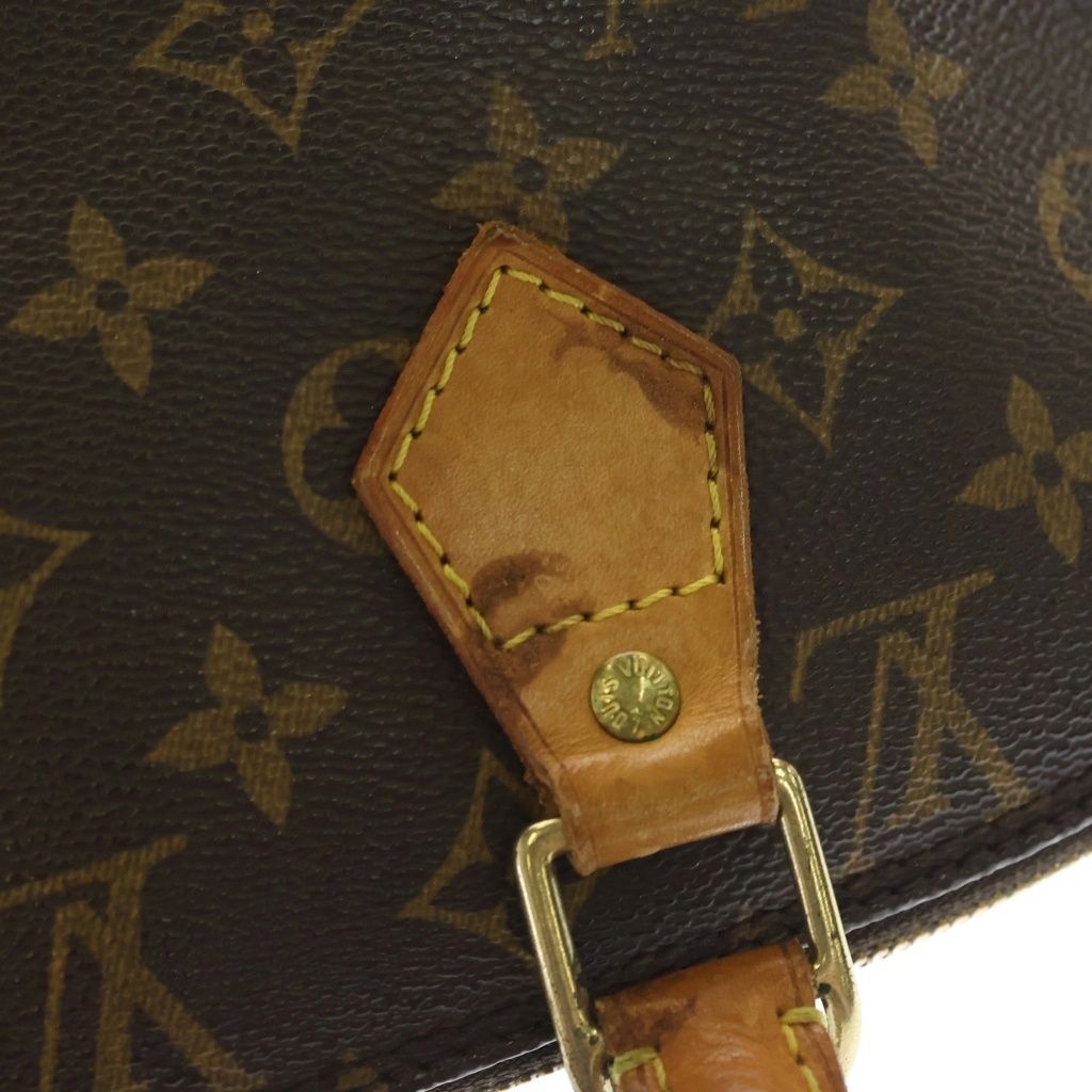 Louis Vuitton Monogram Alma PM Handbag Shoulder Bag Brown Leather Gold — view 8