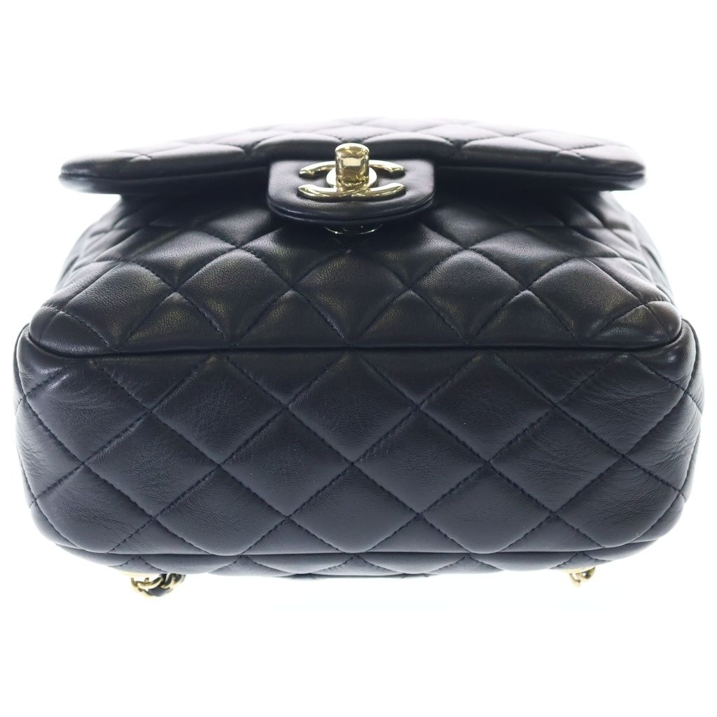 Chanel Quilted Drawstring Backpack Black — view 4