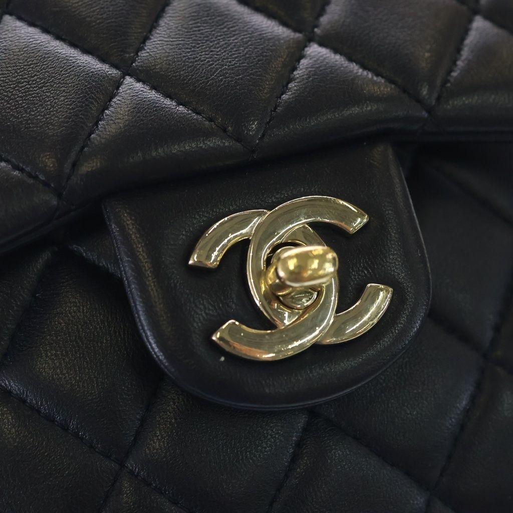 Chanel Quilted Drawstring Backpack Black — view 6