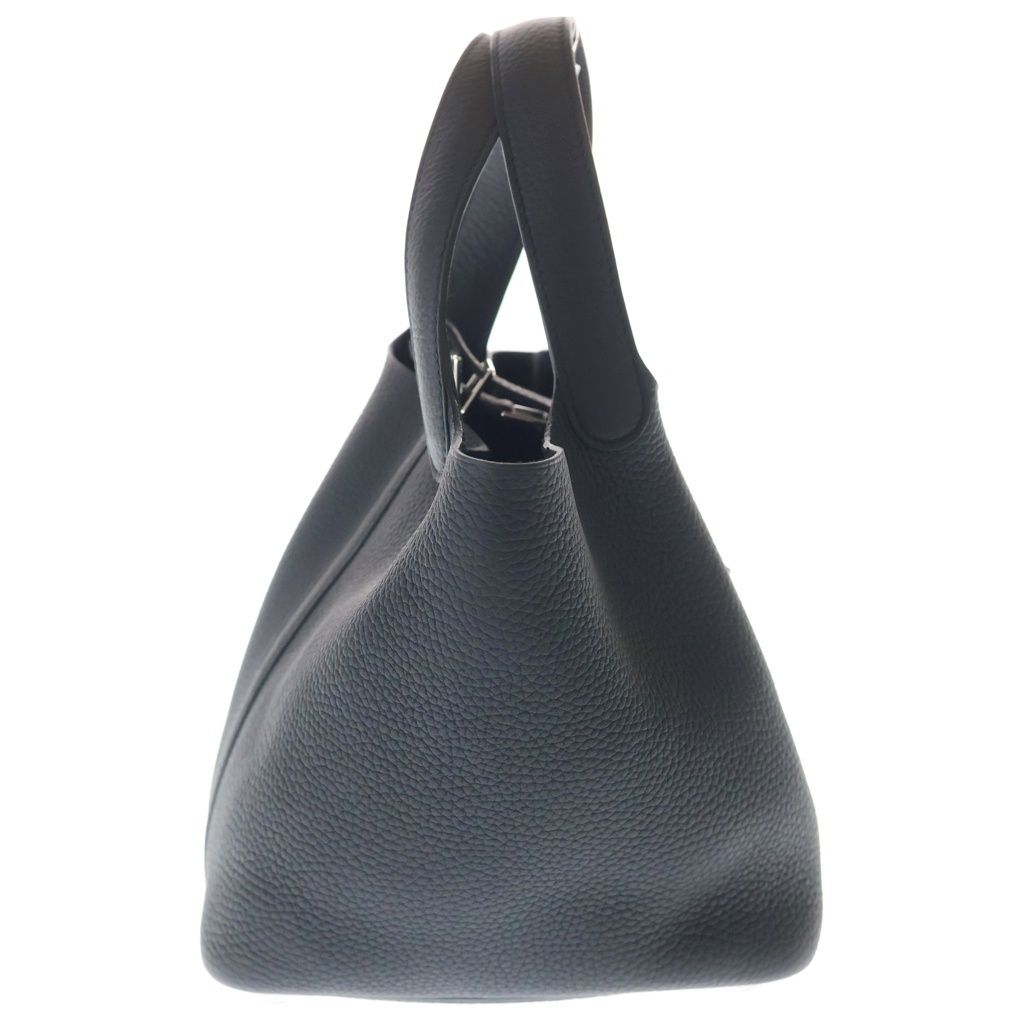 Hermes Picotin Lock PM Noir Taurillon Clemence Cadena Key Handbag — view 3