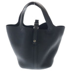 Hermes Picotin Lock PM Noir Taurillon Clemence Cadena Key Handbag