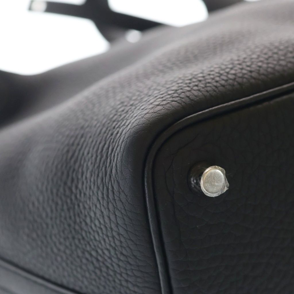 Hermes Picotin Lock PM Noir Taurillon Clemence Cadena Key Handbag — view 5