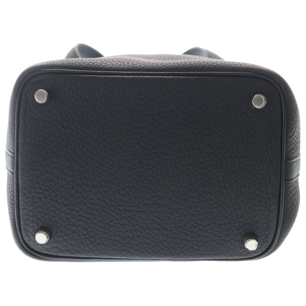 Hermes Picotin Lock PM Noir Taurillon Clemence Cadena Key Handbag — view 4