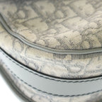 Dior Bobbi Oblique Shoulder Bag Gray Leather Gold — view 5