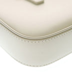 Saint Laurent Paris le 5 a 7 Cassandra Leather Shoulder Bag Ivory — view 5
