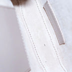 Saint Laurent Paris le 5 a 7 Cassandra Leather Shoulder Bag Ivory — view 8