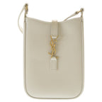 Saint Laurent Paris le 5 a 7 Cassandra Leather Shoulder Bag Ivory
