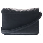 Saint Laurent Niki Cassandra Logo Plate Nylon Messenger Shoulder Bag Black — view 2