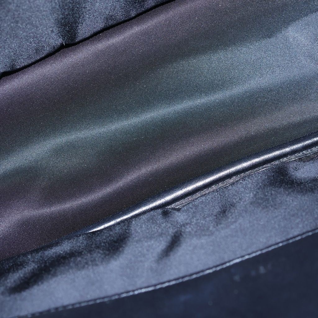 Saint Laurent Niki Cassandra Logo Plate Nylon Messenger Shoulder Bag Black — view 8