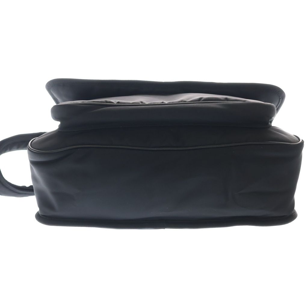 Saint Laurent Niki Cassandra Logo Plate Nylon Messenger Shoulder Bag Black — view 4