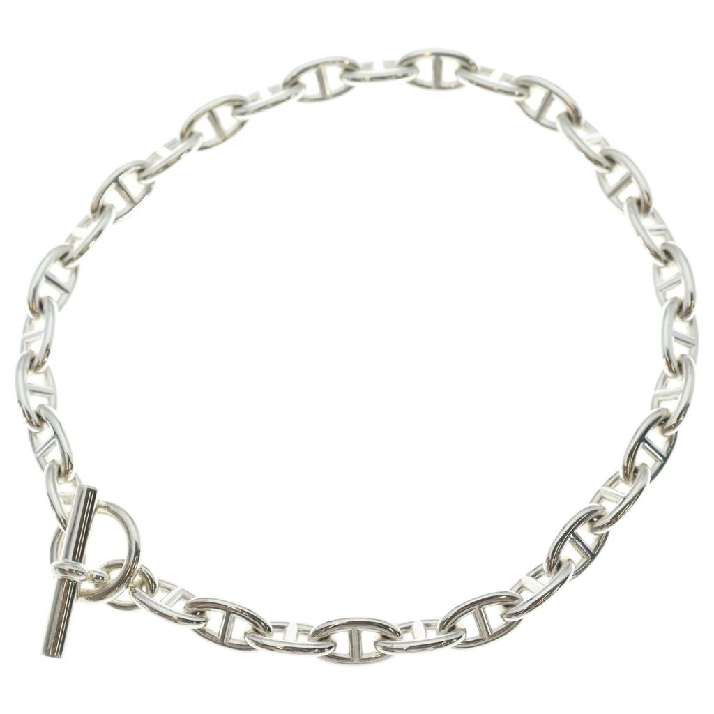 Hermes Chaine D'ancre GM Link Necklace Silver 31 Pieces — view 2