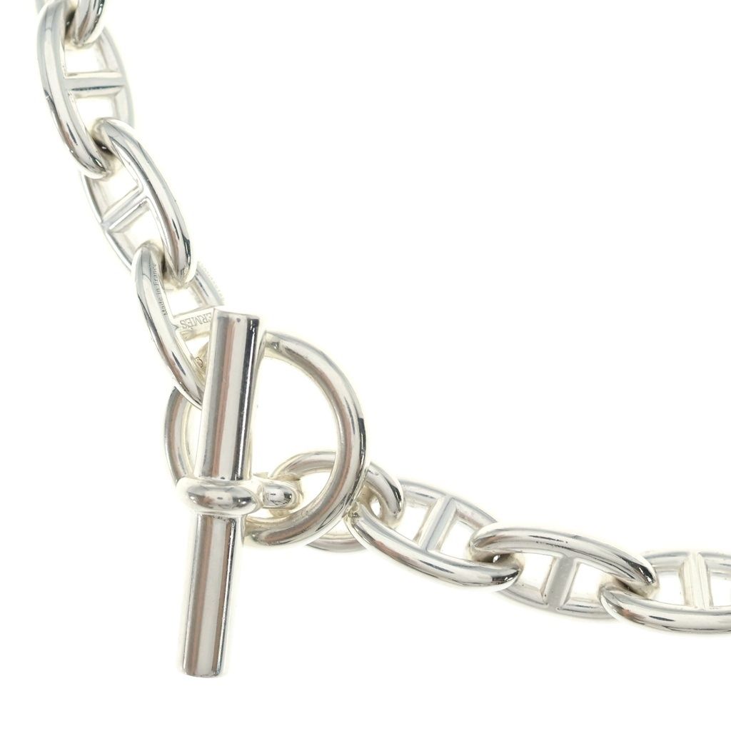 Hermes Chaine D'ancre GM Link Necklace Silver 31 Pieces