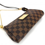 Louis Vuitton For 2-Way Damier Handbag Shoulder Bag Crossbody Brown Gold Vintage — view 3