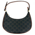 Celine For Shoulder Bag Ava Triomphe One Handbag Leather Brown Gold Vintage