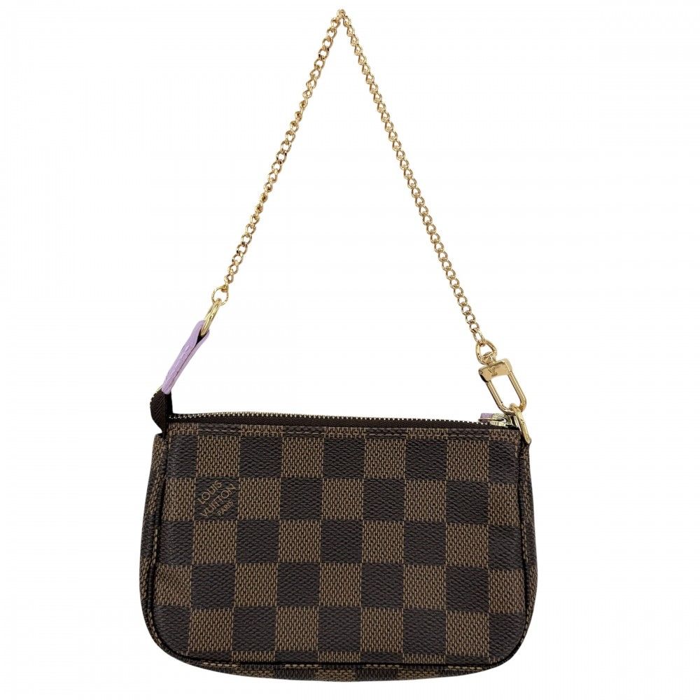 Louis Vuitton For Handbag Damier Mini Pochette Accessory Soir Illustre Sally — view 2