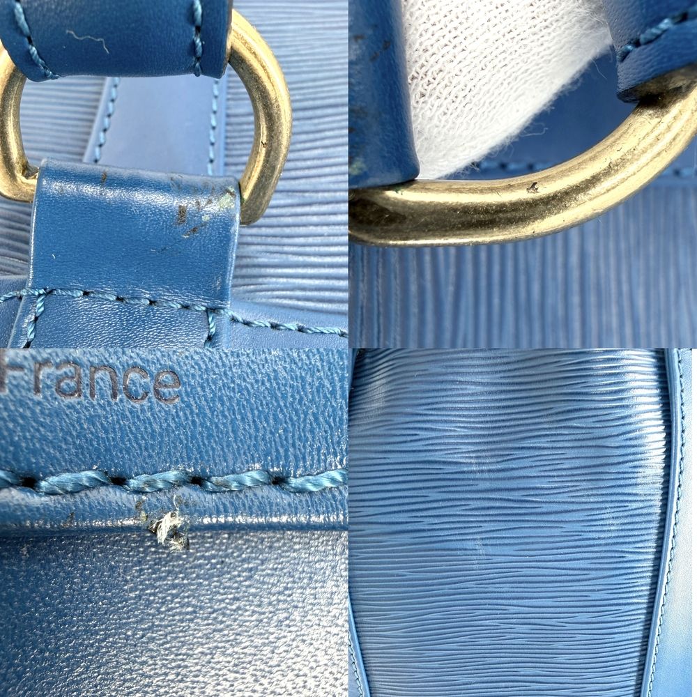 Louis Vuitton Shoulder Bag Randonnee PM Epi Leather Blue Gold Vintage — view 7