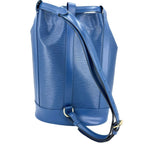 Louis Vuitton Shoulder Bag Randonnee PM Epi Leather Blue Gold Vintage — view 2