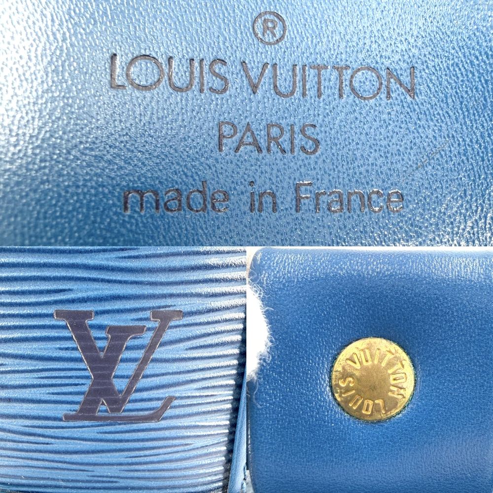 Louis Vuitton Shoulder Bag Randonnee PM Epi Leather Blue Gold Vintage — view 5