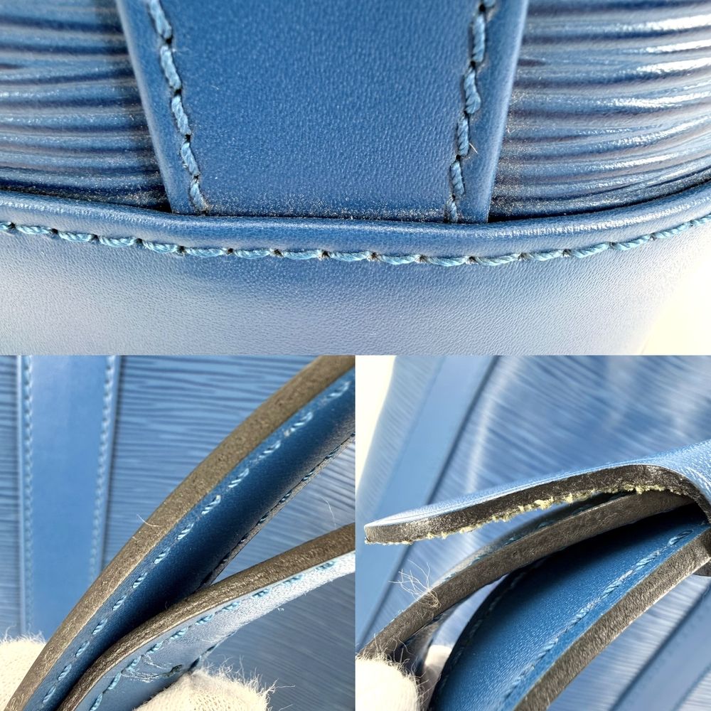 Louis Vuitton Shoulder Bag Randonnee PM Epi Leather Blue Gold Vintage — view 8