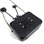 Chanel 2-Way CC Filigree Vanity Mini Pochette Shoulder Bag Crossbody CC Logo — view 3