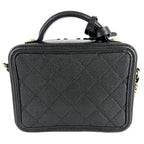 Chanel 2-Way CC Filigree Vanity Mini Pochette Shoulder Bag Crossbody CC Logo — view 2